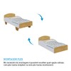 Cama Infantil Sol 100% Mdf Branco Brilho/Amêndoa - Móveis Peroba