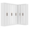 Guarda-Roupa Casal Modulado Paris 9 Portas 2 Gavetas Branco - Maxel