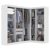 Guarda-Roupa Casal Modulado Paris 9 Portas 2 Gavetas Branco - Maxel