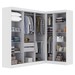 Guarda-Roupa Casal Modulado Paris 9 Portas 2 Gavetas Branco - Maxel