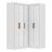 Guarda-Roupa Solteiro Modulado Paris 5 Portas Branco Cinamomo/Off - Maxel