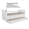 Cama Infantil Bicama Maria 2 Gavetas 100% Mdf Branco - Móveis Peroba