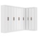 Guarda-Roupa Casal Modulado Paris 11 Portas 4 Gavetas Branco - Maxel