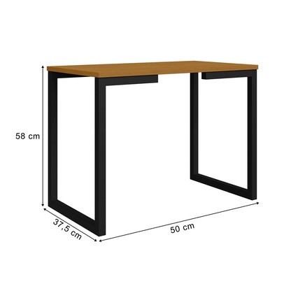 Mesa de Canto Innovare Preto/Nature - Art Panta