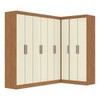 Guarda-Roupa Casal Modulado Paris 9 Portas 2 Gavetas Cinamomo/Off - Maxel