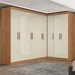 Guarda-Roupa Casal Modulado Paris 9 Portas 2 Gavetas Cinamomo/Off - Maxel