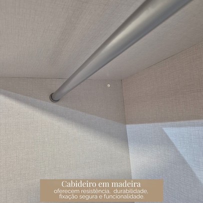 Guarda-Roupa Casal Modulado Paris 9 Portas 2 Gavetas Cinamomo/Off - Maxel