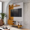 Estante para TV Até 55 Polegadas Colline 1 Porta Naturalle/Off White - Pnr Móveis