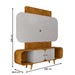 Estante para TV Até 75 Polegadas Andros 2 Portas Naturalle/Off White - Pnr Móveis