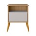 Mesa de Cabeceira Alfama 1 Gaveta Cinamomo/Off White - Pnr Móveis