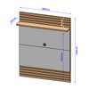 Painel para TV Até 48 Polegadas Melvita 1 Prateleira Naturalle/Off White - Pnr Móveis