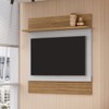 Painel para TV Até 50 Polegadas Maille 1 Prateleira Cinamomo/Off White - Pnr Móveis
