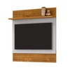 Painel para TV Até 50 Polegadas Maille 1 Prateleira Naturalle/Off White - Pnr Móveis