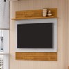Painel para TV Até 50 Polegadas Maille 1 Prateleira Naturalle/Off White - Pnr Móveis