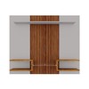 Painel para TV Até 55 Polegadas Morgan Ripado 3d Off White/Naturalle - Pnr Móveis