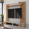 Painel para TV Até 55 Polegadas Sacha 1 Prateleira Cinamomo/Off White - Pnr Móveis