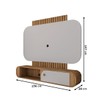 Painel para TV Até 55 Polegadas Lior 1 Porta Cinamomo/Off White - Pnr Móveis