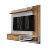 Painel para TV Até 55 Polegadas Alonso 1 Porta Cinamomo/Off White - Pnr Móveis