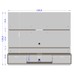 Painel para TV Até 60 Polegadas 2 Portas Dominique Off White/Cinamomo - Pnr Móveis