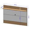 Painel para TV Até 75 Polegadas Albânia 1 Prateleira Cinamomo/Off White - Pnr Móveis