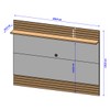 Painel para TV Até 75 Polegadas Albânia 1 Prateleira Naturalle/Off White - Pnr Móveis
