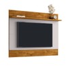Painel para TV Até 75 Polegadas Albânia 1 Prateleira Naturalle/Off White - Pnr Móveis