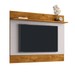Painel para TV Até 75 Polegadas Albânia 1 Prateleira Naturalle/Off White - Pnr Móveis