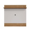 Painel para TV para TV Até 55 Polegadas Eufrates 1 Prateleira Cinamomo/Off White - Pnr Móveis