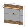 Painel para TV para TV Até 55 Polegadas Eufrates 1 Prateleira Cinamomo/Off White - Pnr Móveis