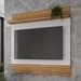 Painel para TV para TV Até 55 Polegadas Eufrates 1 Prateleira Cinamomo/Off White - Pnr Móveis
