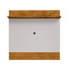 Painel para TV para TV Até 55 Polegadas Eufrates 1 Prateleira Naturalle/Off White - Pnr Móveis