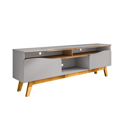 Rack para TV Até 65 Polegadas Romênia 2 Portas Off White/Cinamomo - Pnr Móveis