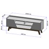 Rack para TV Até 65 Polegadas Mackenzie 2 Portas 1 Prateleira Off White/Nature - Pnr Móveis