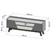 Rack para TV Até 65 Polegadas Mackenzie 2 Portas 1 Prateleira Off White/Nature - Pnr Móveis
