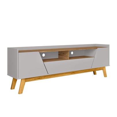 Rack para TV Até 70 Polegadas Evans 2 Portas 1 Gaveta Off White/Cinamomo - Pnr Móveis