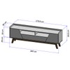 Rack para TV Até 70 Polegadas Evans 2 Portas 1 Gaveta Off White/Cinamomo - Pnr Móveis