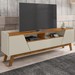 Rack para TV Até 70 Polegadas Evans 2 Portas 1 Gaveta Off White/Nature - Pnr Móveis