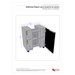 Armário de Banheiro Kodiak 1 Porta 6 Prateleiras Branco - Pnr Móveis
