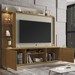 Estante para TV Até 65 Polegadas com Led 2 Portas Cinamomo/Off White - Pnr Móveis