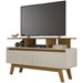 Rack para TV Até 50 Polegadas Mansell 2 Portas Cinamomo/Off-White - Pnr Móveis