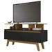 Rack para TV Até 50 Polegadas Mansell 2 Portas Cinamomo/Preto Fosco - Pnr Móveis