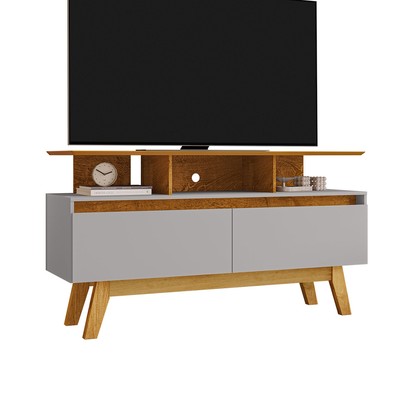 Rack para TV Até 50 Polegadas Mansell 2 Portas Naturalle/Off White - Pnr Móveis