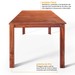 Mesa de Jantar 6 Lugares Cherry Madeira Maciça Mogano - Pnr Móveis