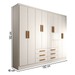 Guarda-Roupa Casal Hilton 8 Portas 6 Gavetas Branco - Panorama Móveis