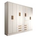 Guarda-Roupa Casal Hilton 8 Portas 6 Gavetas Branco - Panorama Móveis
