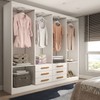 Guarda-Roupa Casal Hilton 8 Portas 6 Gavetas Branco - Panorama Móveis