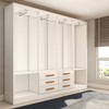 Guarda-Roupa Casal Hilton 8 Portas 6 Gavetas Branco - Panorama Móveis