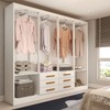 Guarda-Roupa Casal Hilton 8 Portas 6 Gavetas Branco - Panorama Móveis