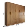 Guarda-Roupa Casal Hilton 8 Portas 6 Gavetas Cinamomo - Panorama Móveis