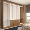 Guarda-Roupa Casal Hilton 8 Portas 6 Gavetas Cinamomo - Panorama Móveis